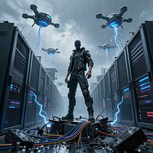 Post-Apocalyptic Cyber Server Ruins