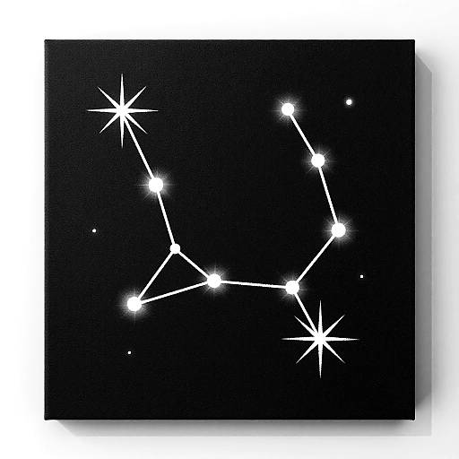 Minimalist Orion Constellation Sketch