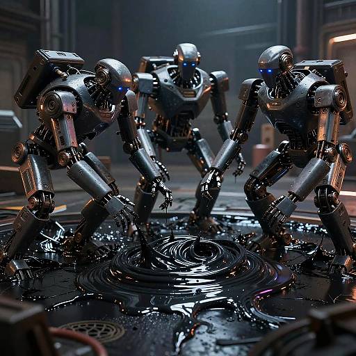 Futuristic Robots Trapped in Tarpit