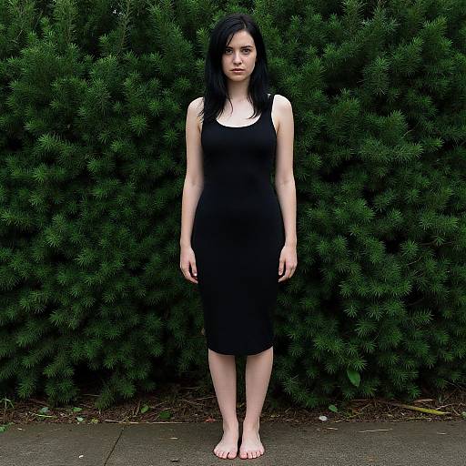 Horror-Themed Midi Engagement Dress