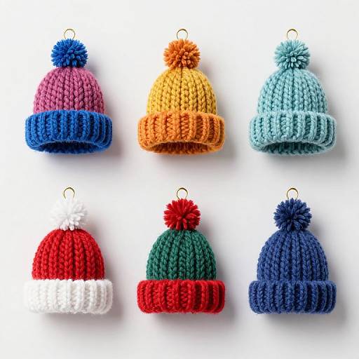 Colorful Mini Yarn Christmas Ornaments