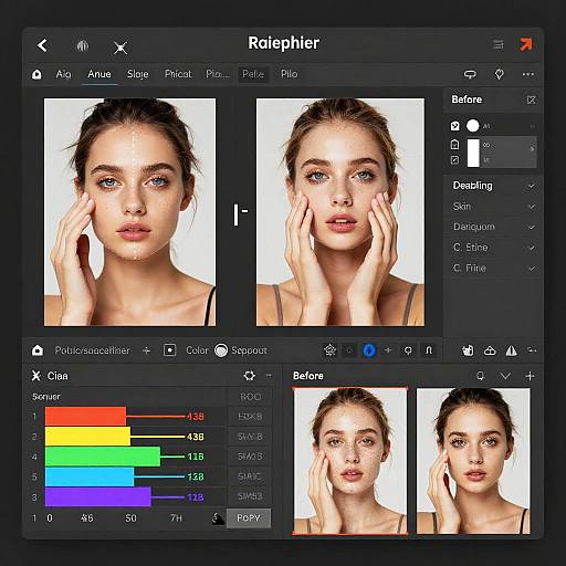 AI Photo Editor UI with Retouching