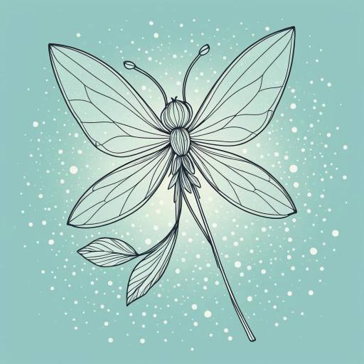 Whimsical Petal Sprite Illustration Design