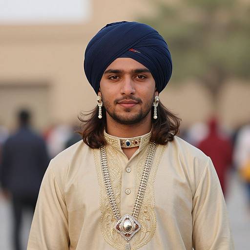 Solo Male Bhangra Performer Portrait