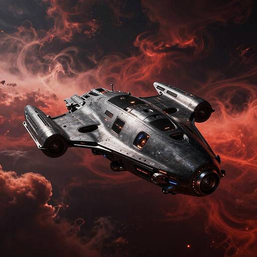 Futuristic Venera Maxima Spacecraft on Venus