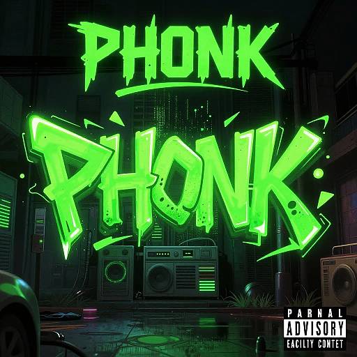 Vibrant Phonk Neon Album Art