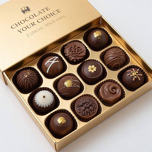 Elegant Luxury Chocolate Truffle Box