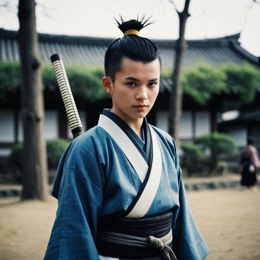 Sokka Costume with Blurry Outdoor Background