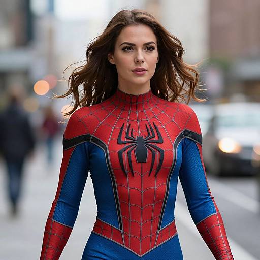 Spider-Man-Inspired Female Superhero Costume