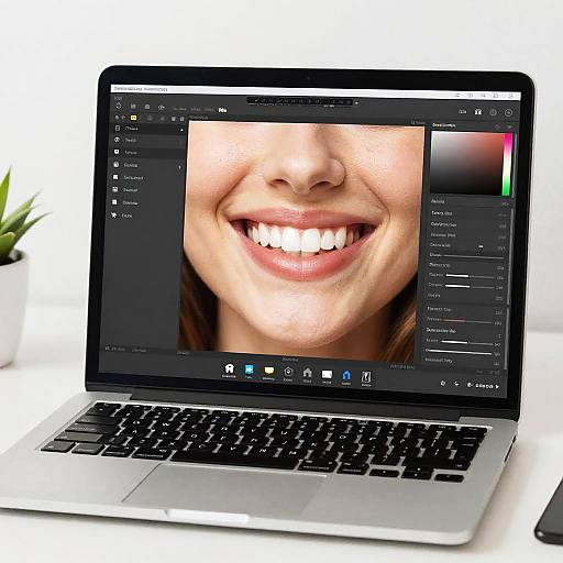 Online Photo Smile Editor Interface
