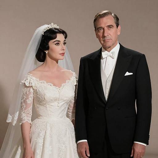Elizabeth Taylor Spencer Tracy Wedding Portrait