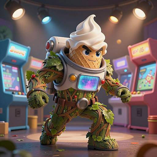 Heroic Ice Cream Explorer in Arcade Adventure