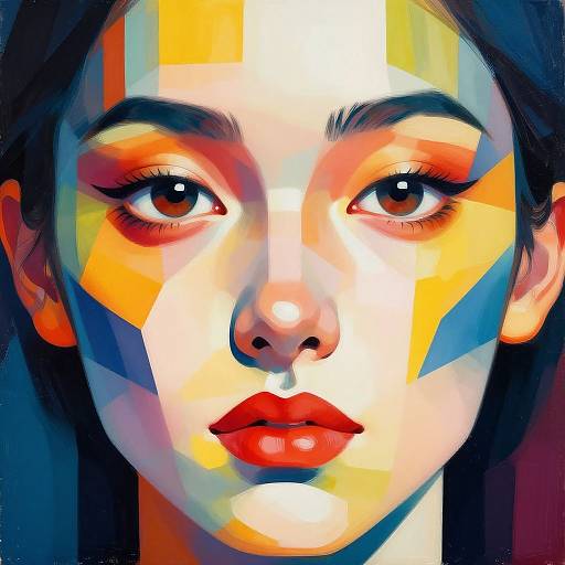 Wide Interocular Stylized Portrait