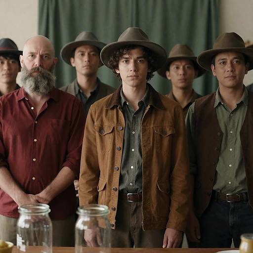 Western Style Indoor Group Portrait