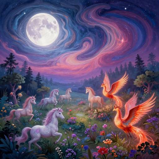 Celestial Fairy Tale Enchanted Landscape