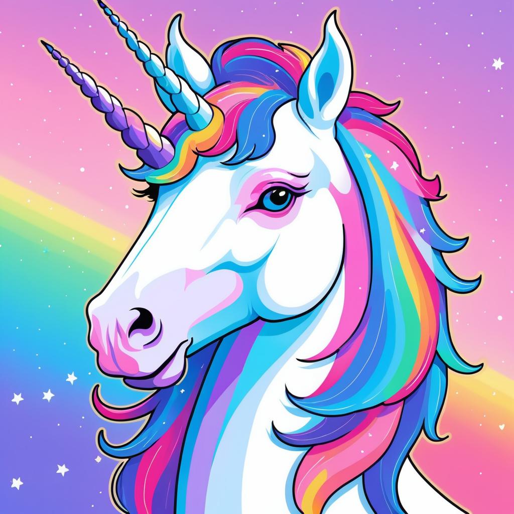 Whimsical Unicorn Advocating Trans Equality