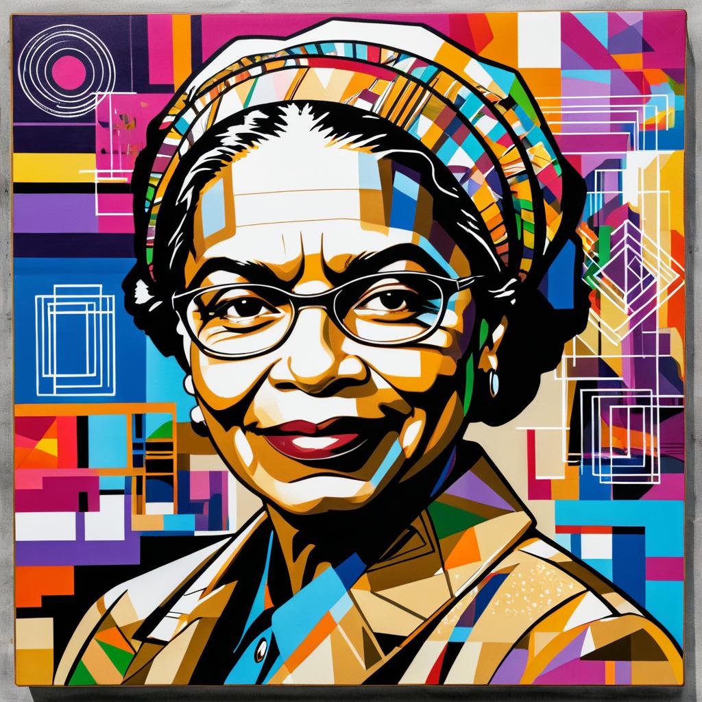 Rosa Parks Inspired Graffiti Art