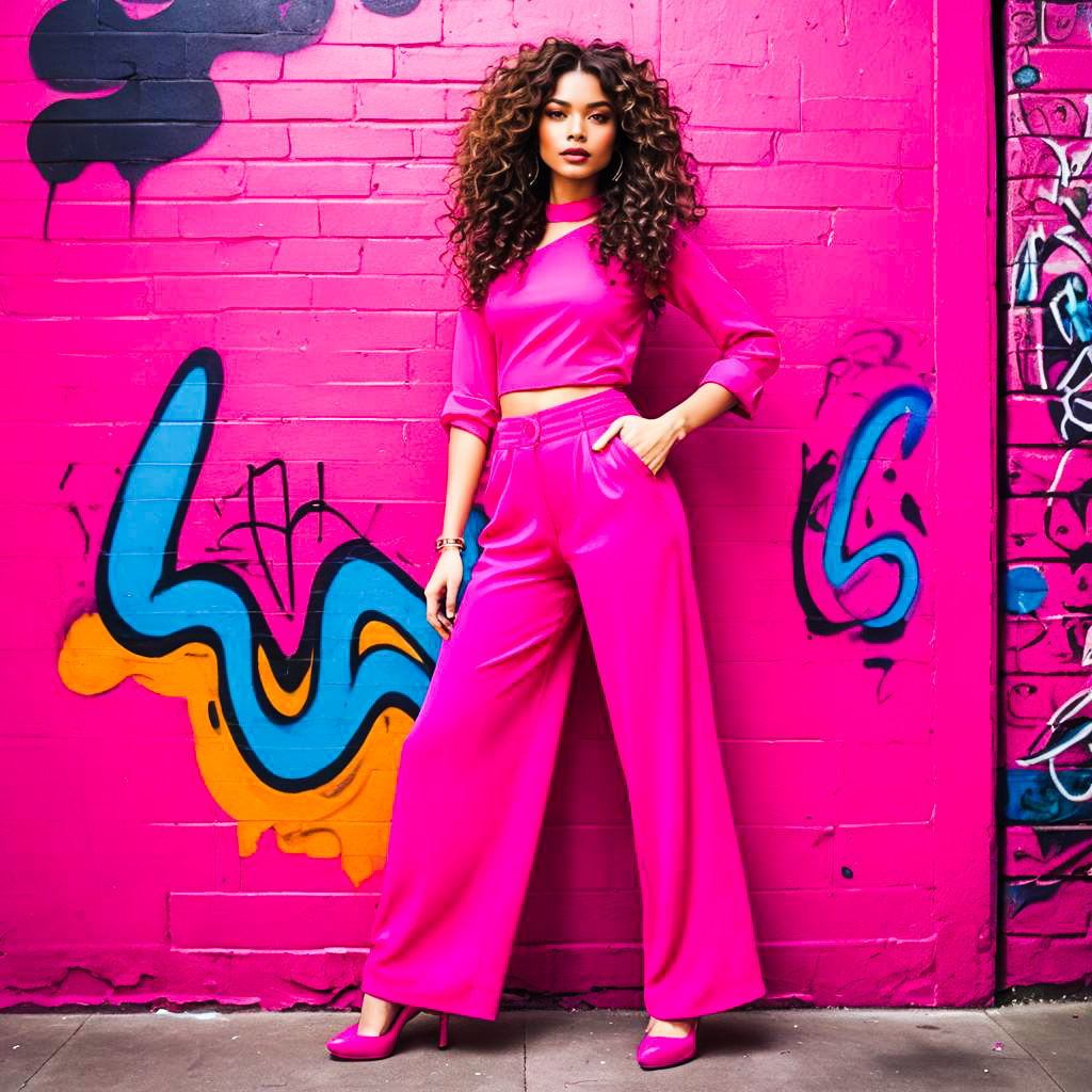 Vibrant Urban Fashion Portrait