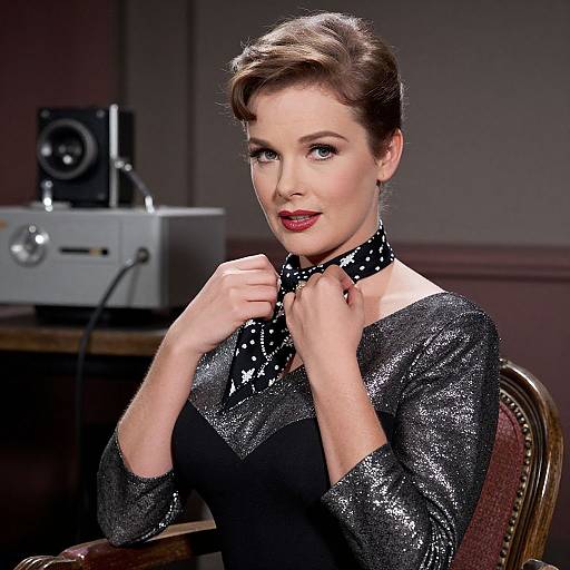 Elegant 1960s Film Star Portrait