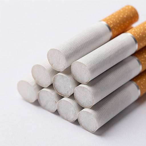 Artistic Close-Up of Cigarettes Arrangement