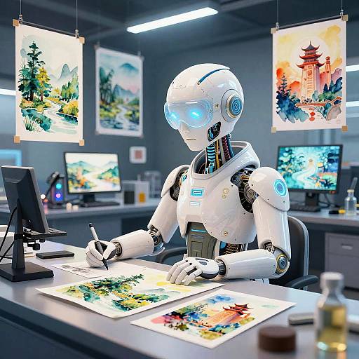 AI Creating Diverse Digital Artworks