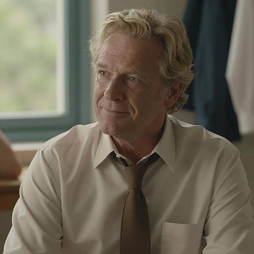 Charming Middle-Aged Man in Natural Light