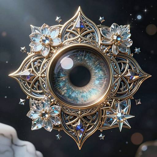 Transparent Dragon's Eye Abstract Art