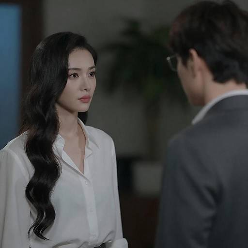 Dimly Lit Intense Couple Portrait