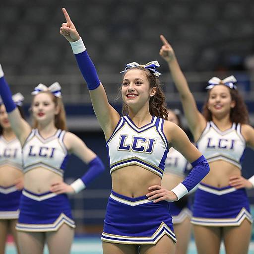 Medieval Joust Cheerleaders in Modern Outfits