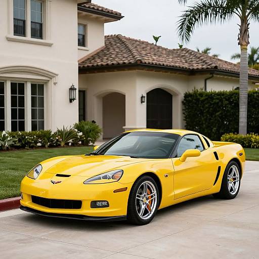 Vibrant Yellow 2009 Corvette ZR1
