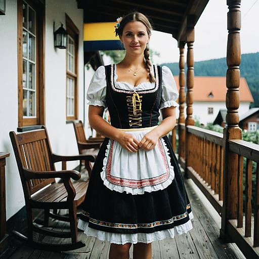 Traditional Oktoberfest Costume Pose
