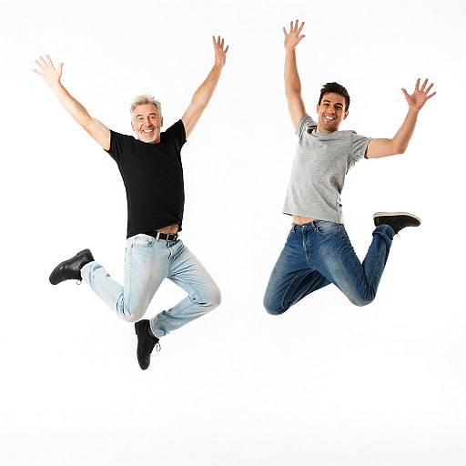 Dynamic Mid-Air Jumping Portrait