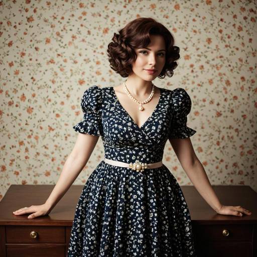 Elegant Mama Agaty Cosplay in Floral Dress