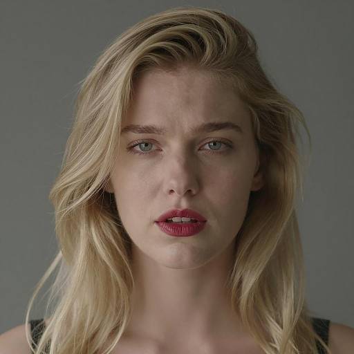 Blonde Beauty with Mysterious Aura