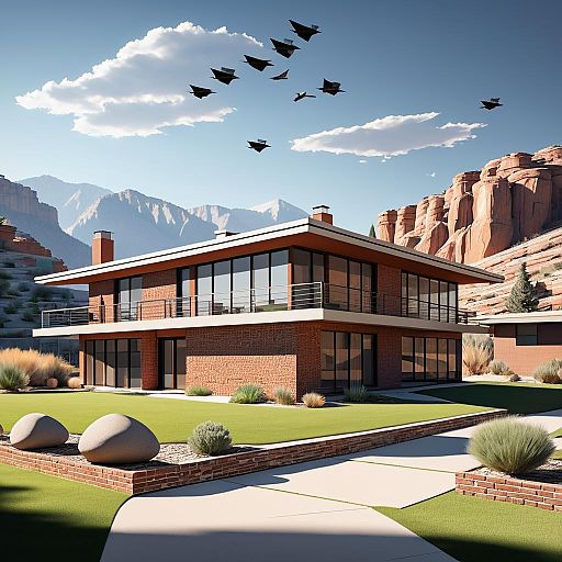 Mid-Century Home with Mountain Views Mid-Century Home with Mountain Views