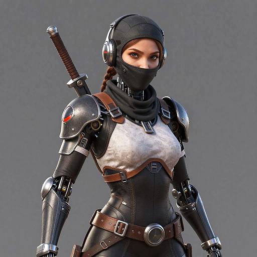 Cyborg Ninja Character Portrait