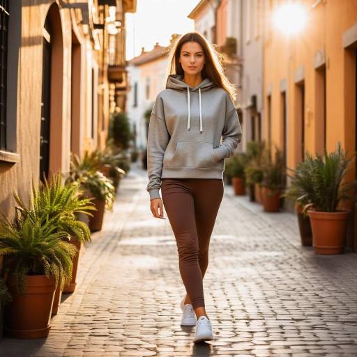 Confident Young Woman in Urban Fashion