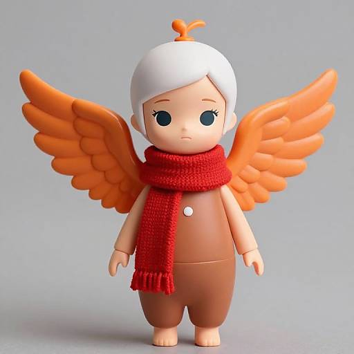 Female Doll with Orange Wings
