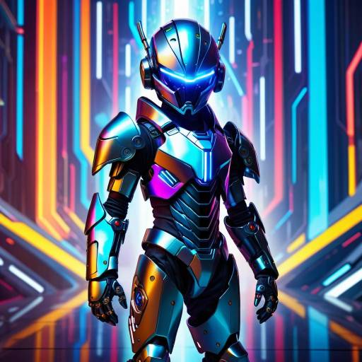 Futuristic Child in Armor: Cybernetic Vision Futuristic Child in Armor: Cybernetic Vision