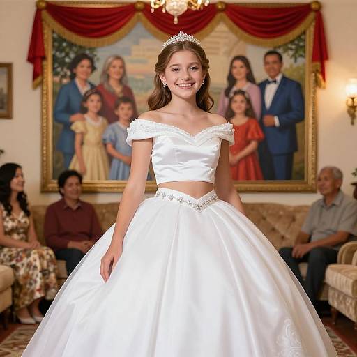 Radiant Quinceanera Celebration Portrait