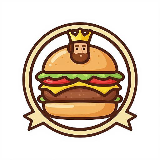 Medieval Portuguese Noble Burger Logo