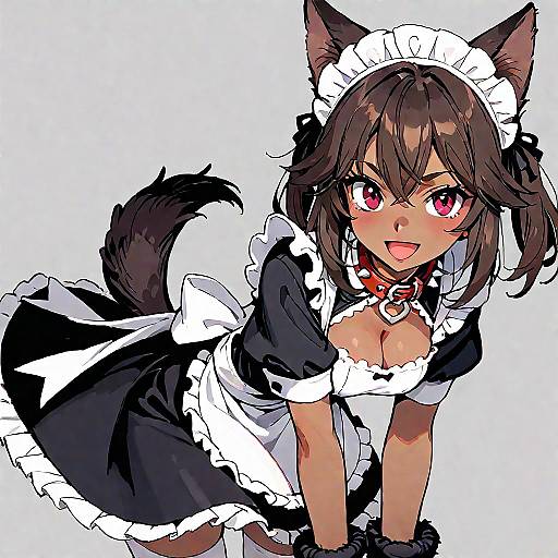 Enchanting Dark-Skinned Anime Maid