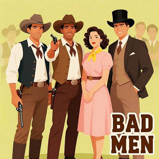 Vintage Wild West Photo Illustration