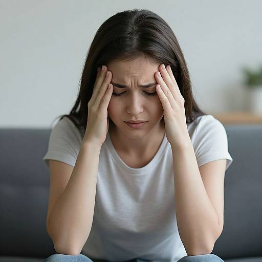 Woman Experiencing Stress and Anxiety