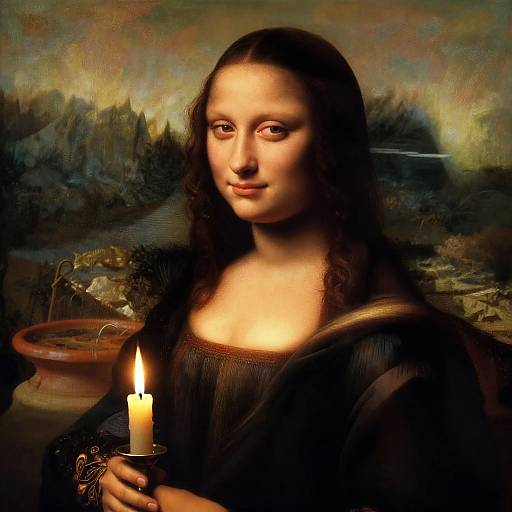 Renaissance-Inspired Candlelit Portrait
