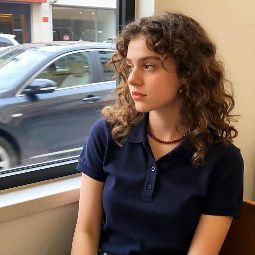 Contemplative Woman by the Window