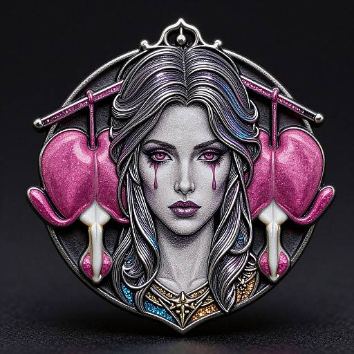 Ultra Detailed Gothic Bleeding Heart Trinket