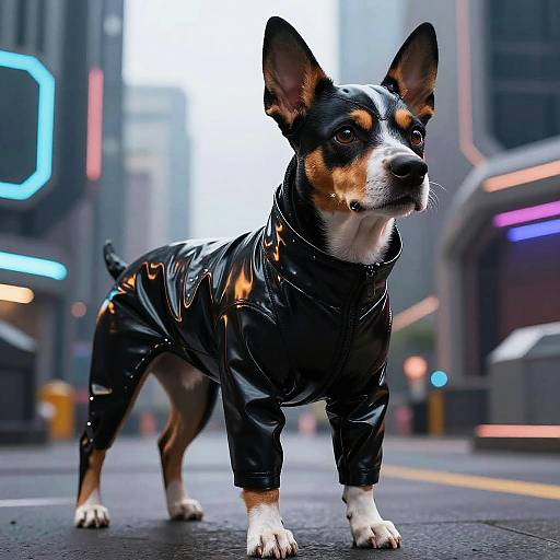 Hyper-Realistic Latex Dog Costume