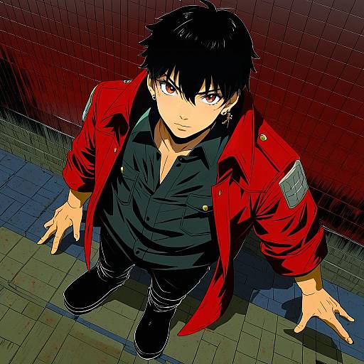 Illustration of Kaneda shoutarou (akira), akira (manga) in the style of Redi (rasec asdjh)