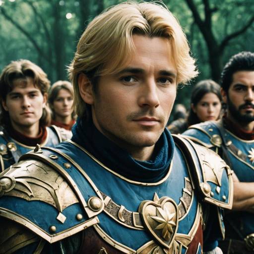 Fantasy Knights in Armor in Forest